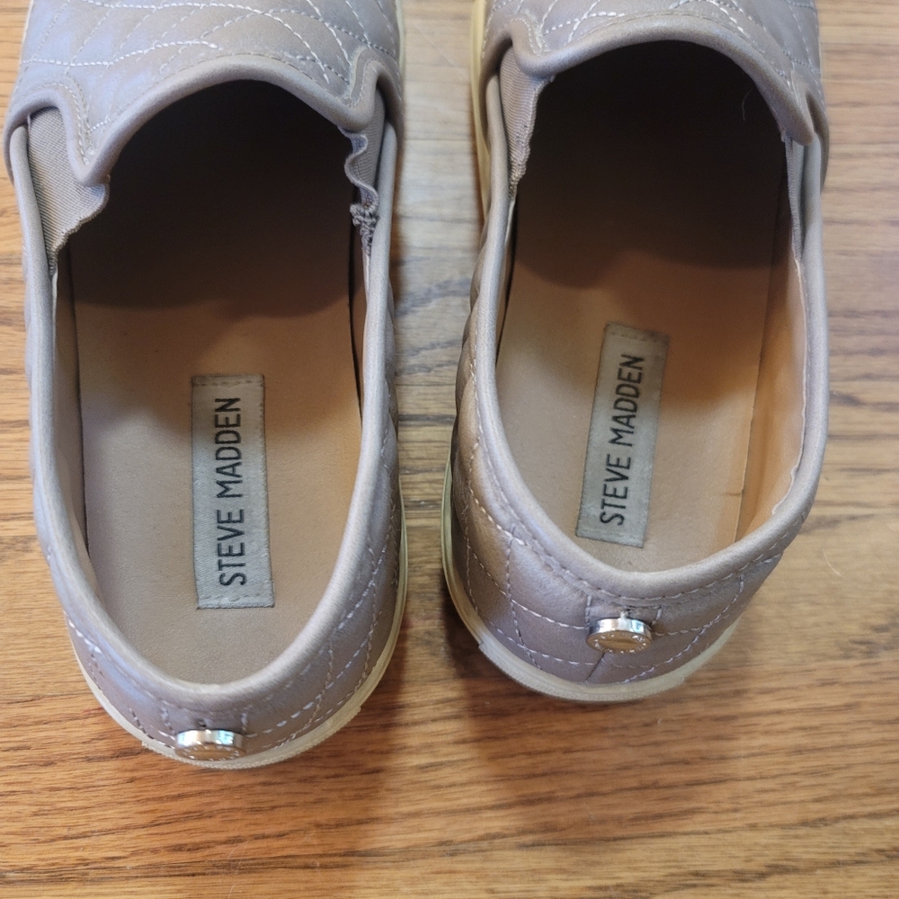Steve Madden steel grey Slip on loafer cushioned shoe ecentrcq - Picture 9 of 10